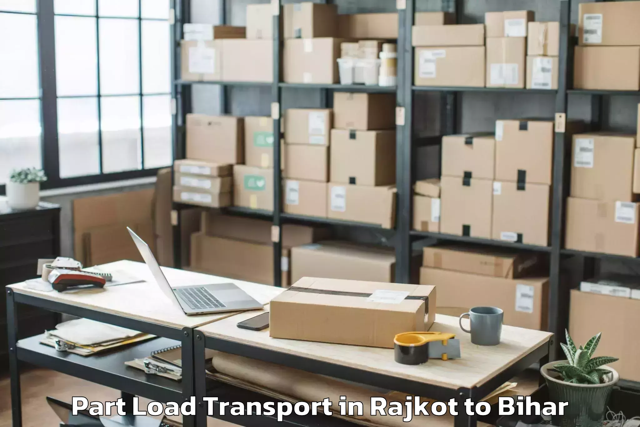 Expert Rajkot to Singhia Part Load Transport